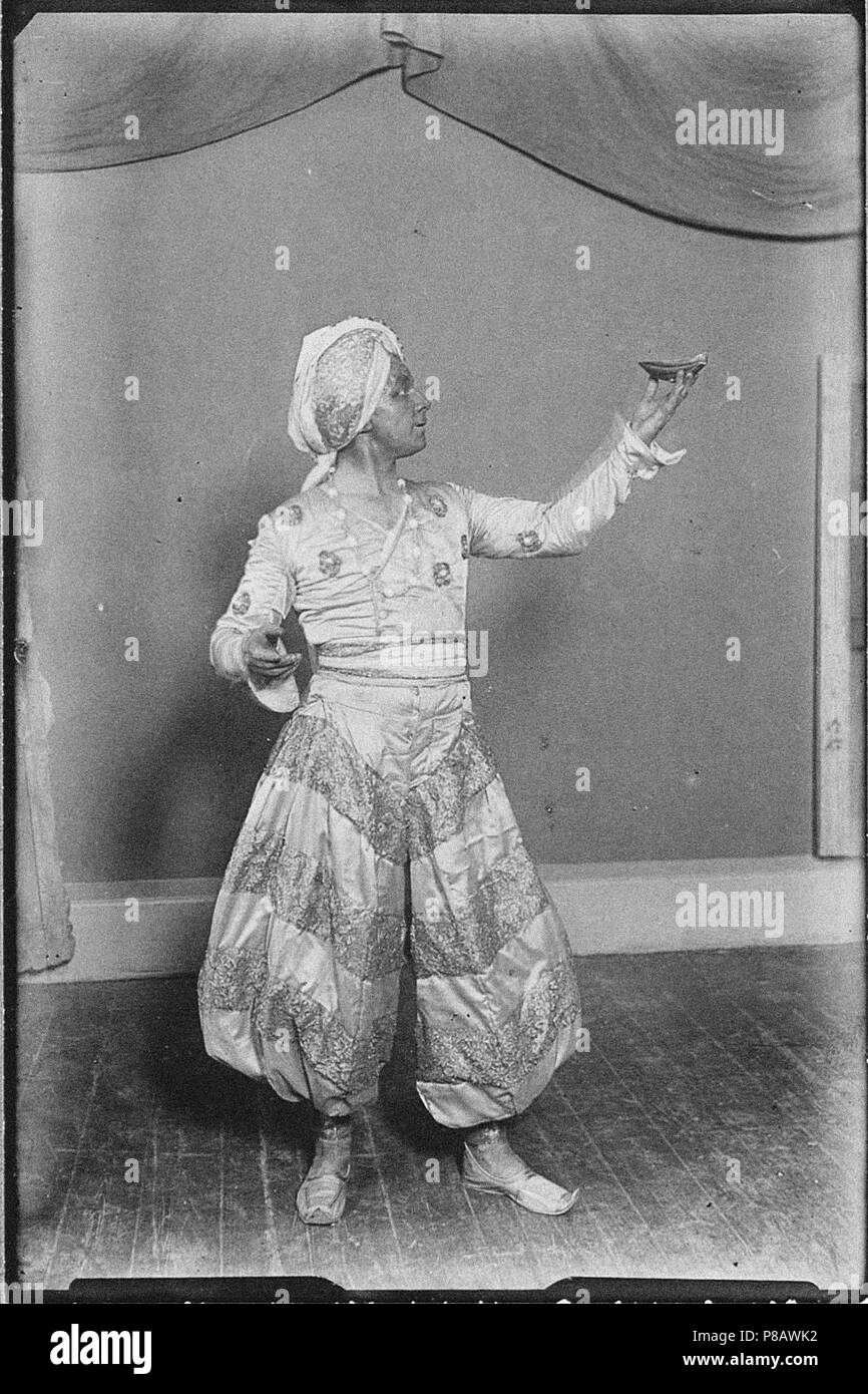 Johannes Poulsen comme Aladdin au Théâtre royal du Danemark. Musée : collection privée. Banque D'Images