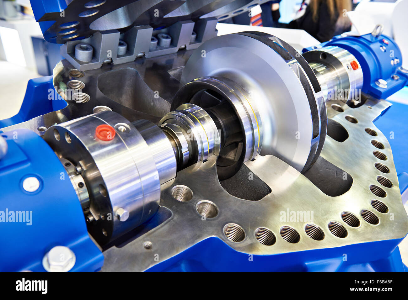 Principal de la pompe à huile pour la production à l'exposition dans une section Banque D'Images