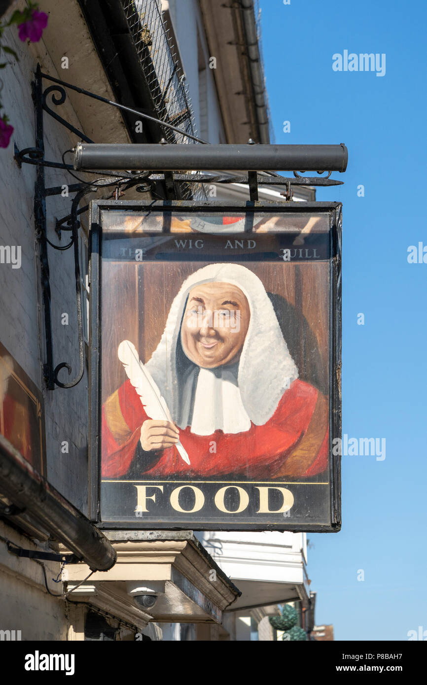 Pub restaurant sign Banque D'Images