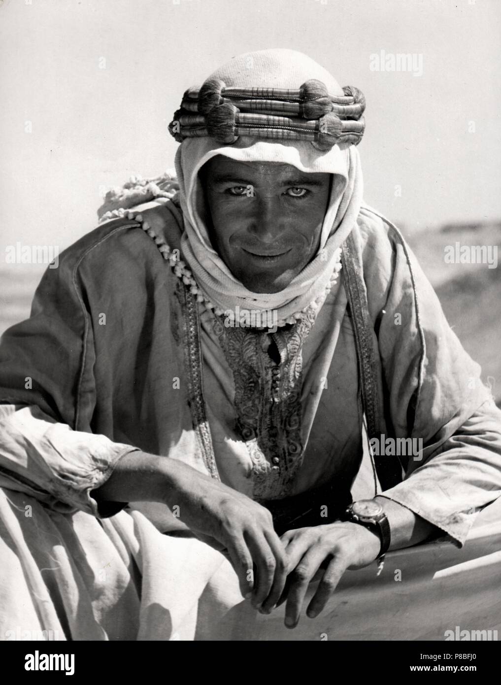 Peter O'Toole dans le film Lawrence d'Arabie de David Lean. Musée : collection privée. Banque D'Images