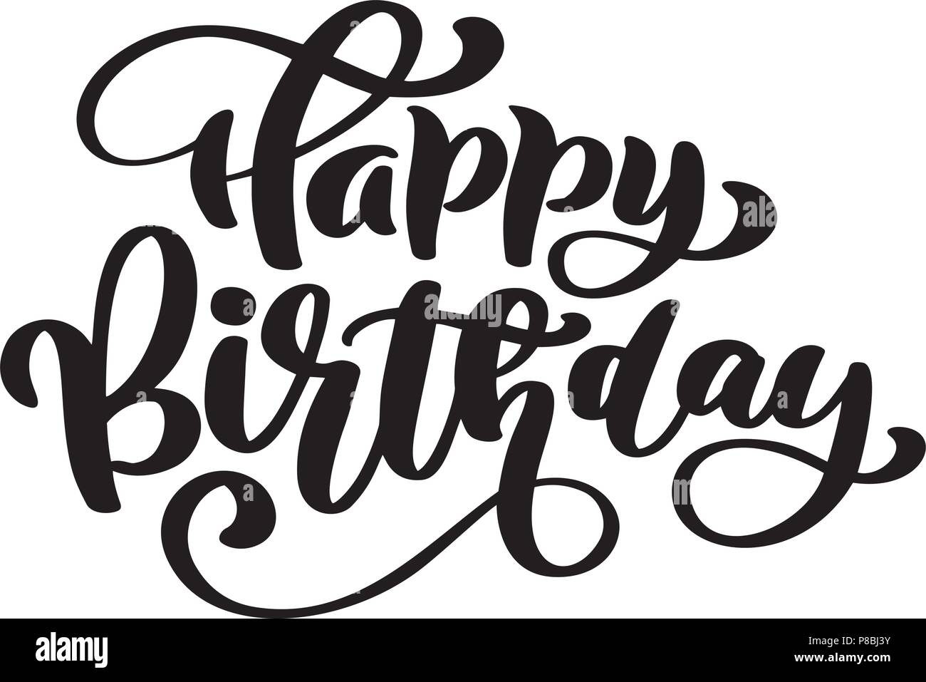 Joyeux Anniversaire Phrase Texte Dessine A La Main Mot Lettrage Calligraphie Vintage Art Graphique Pour Les Joyeux Anniversaire Phrase Texte Dessine A La Main Mot Lettrage Calligraphie Vintage Art Graphique Pour Les