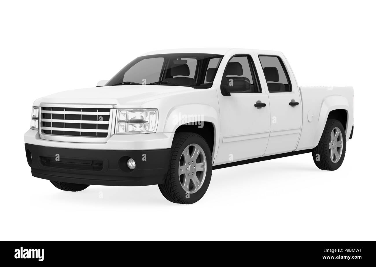 Pickup Truck Isolated Banque D'Images