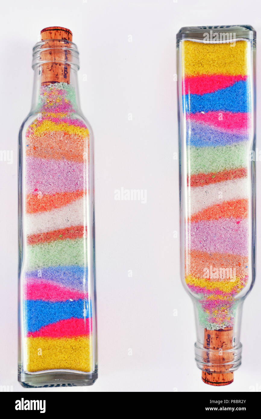 Kit Art Sur Sable 16 Bouteilles Couleurs Vives - Bricolage Créatif JMZLLRX