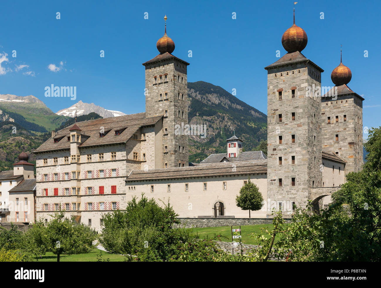 Le Stockalperpalast Stockalperpalast (),Brig / Brig, Valais, Suisse Banque D'Images