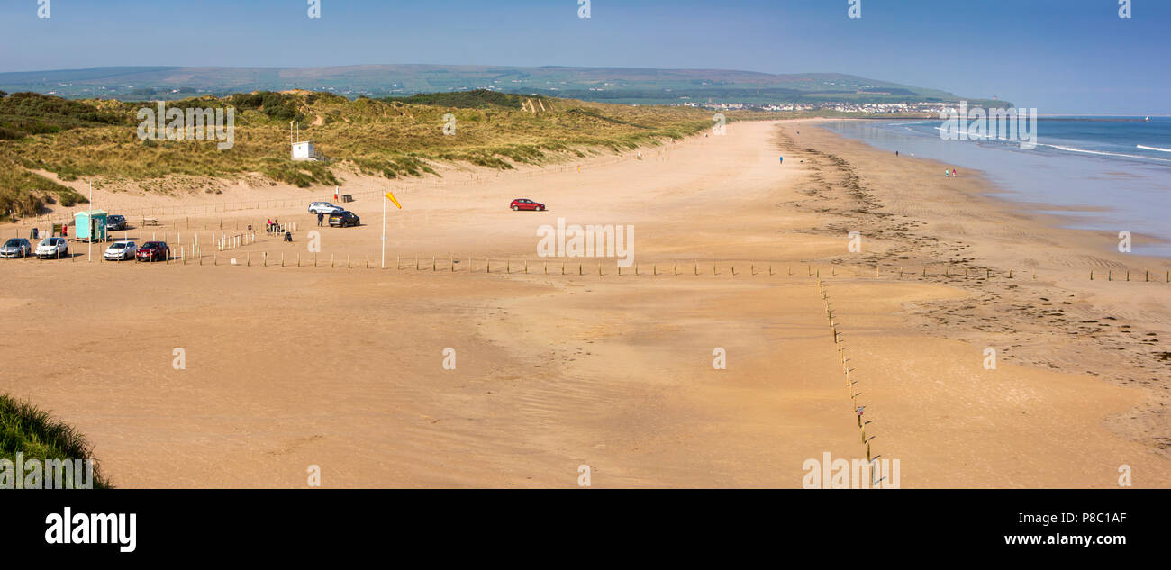 Royaume-uni, Irlande du Nord, Co Londonderry, Portstewart strand, vue panoramique Banque D'Images