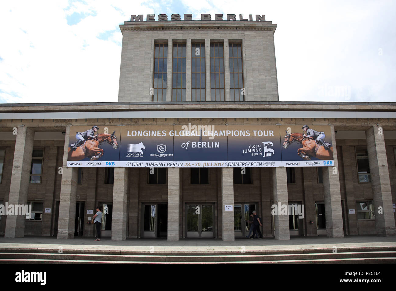 Berlin, zone d'entrée à la Berlin 2017 Saut Banque D'Images