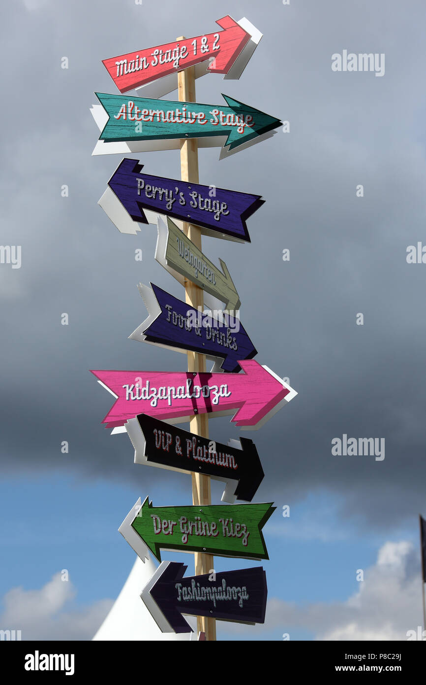 Berlin, Allemagne, Berlin 2017 18/12/06 à signpost Banque D'Images