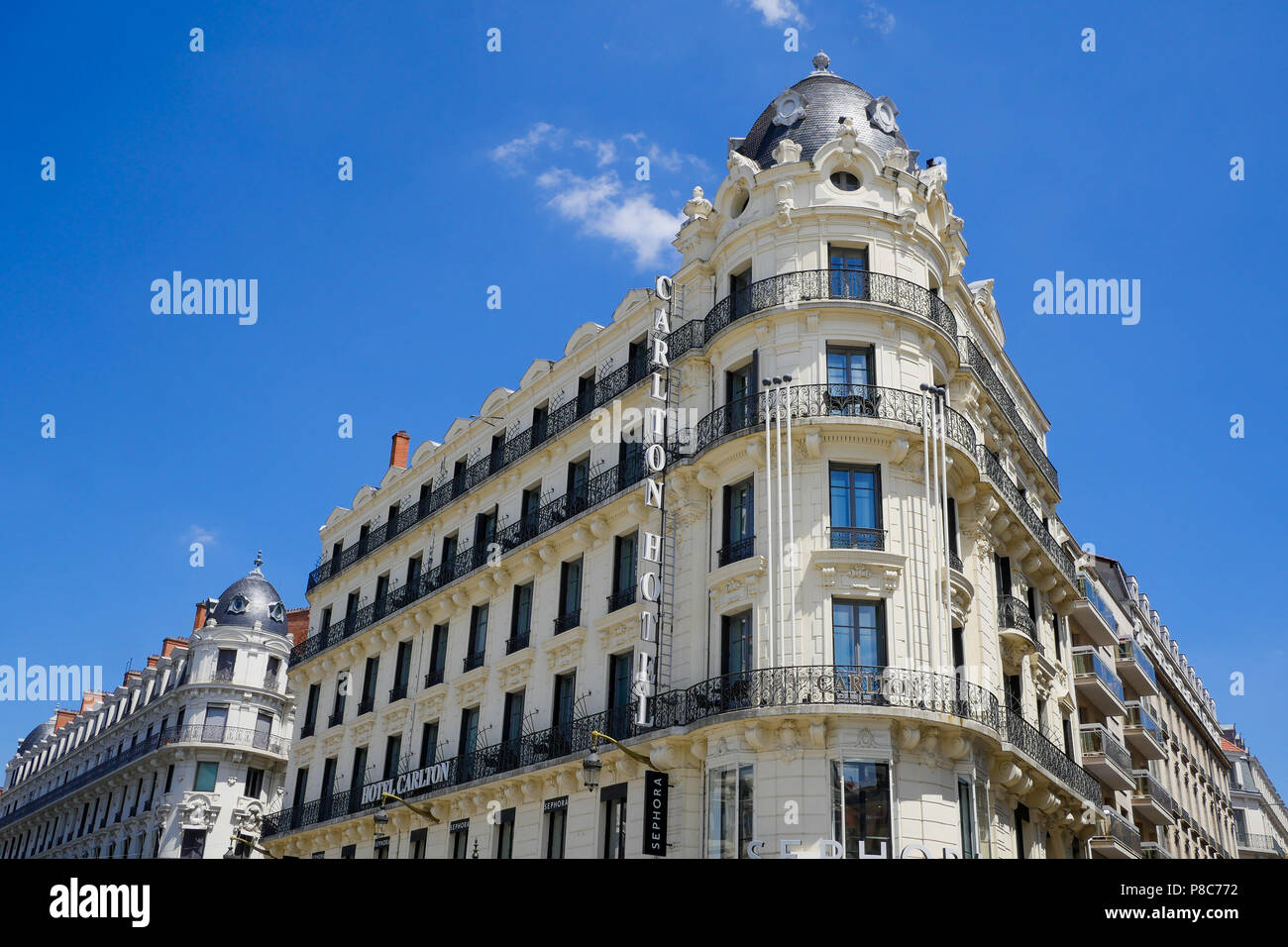 Hotel Carlton, place de la République, Lyon, France Banque D'Images