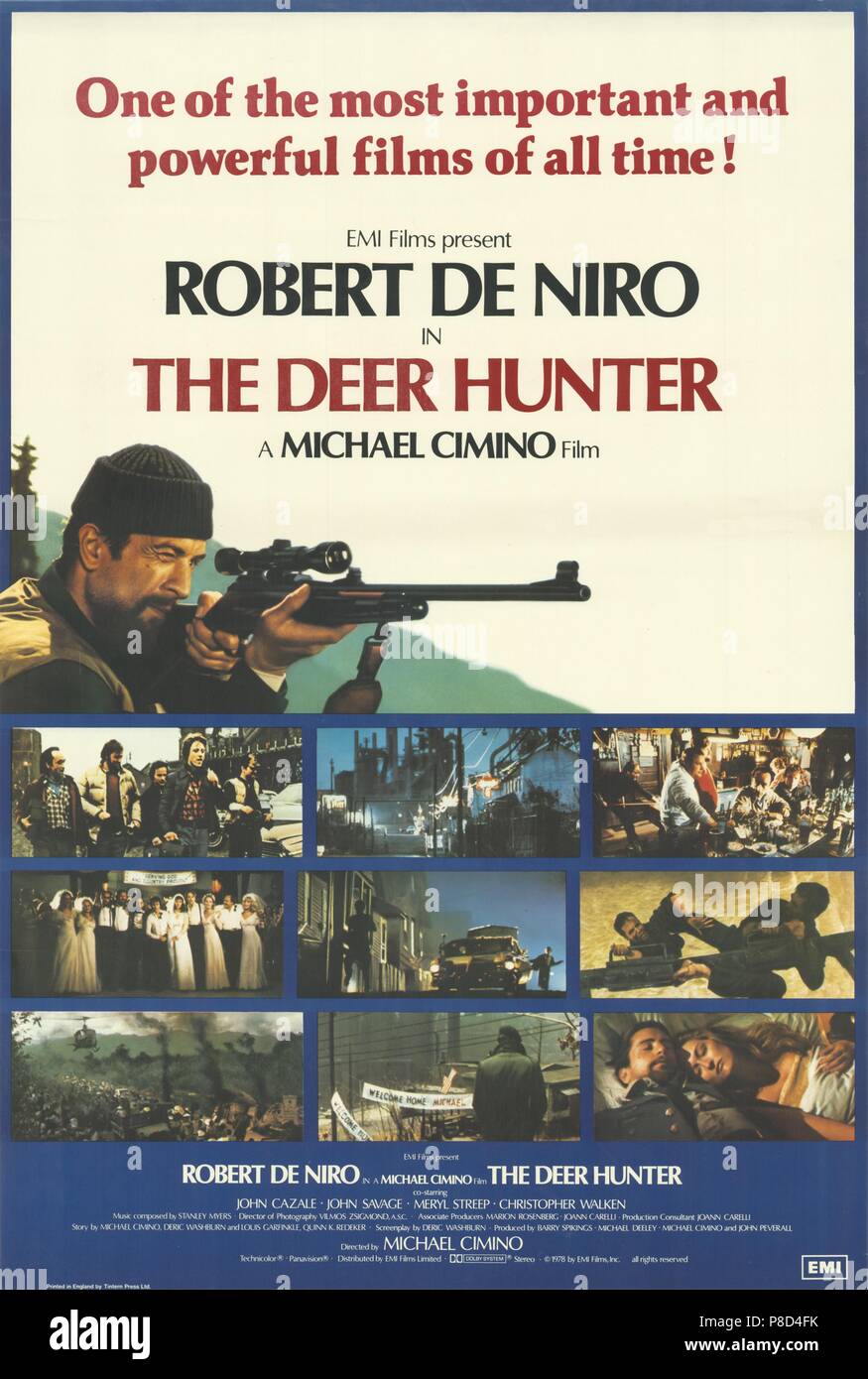 Le Deer Hunter (1978), affiche de film Date : 1978 Banque D'Images