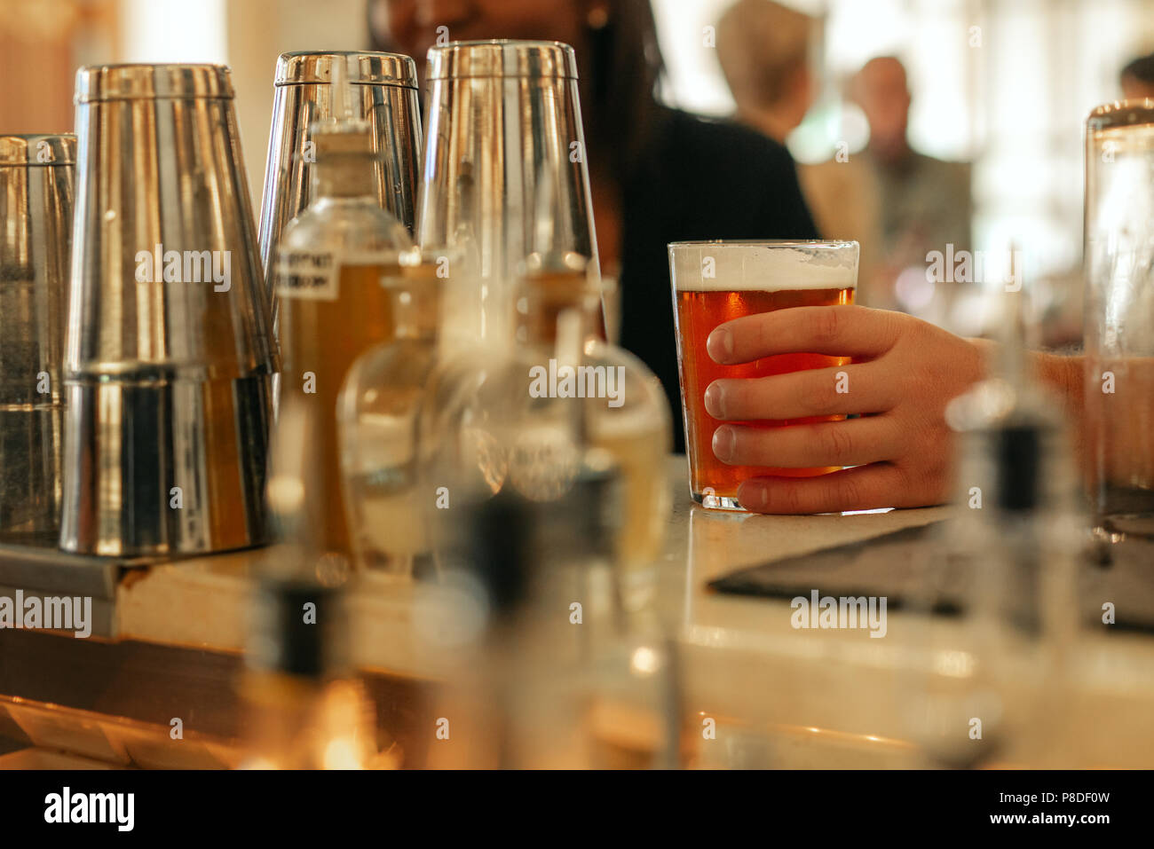 Des boissons sur moi Banque D'Images