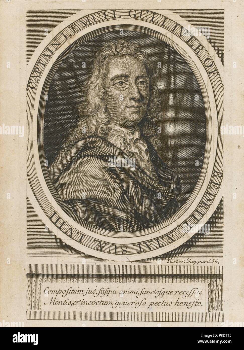 Portrait de Jonathan Swift (1667-1745). Musée : collection privée. Banque D'Images