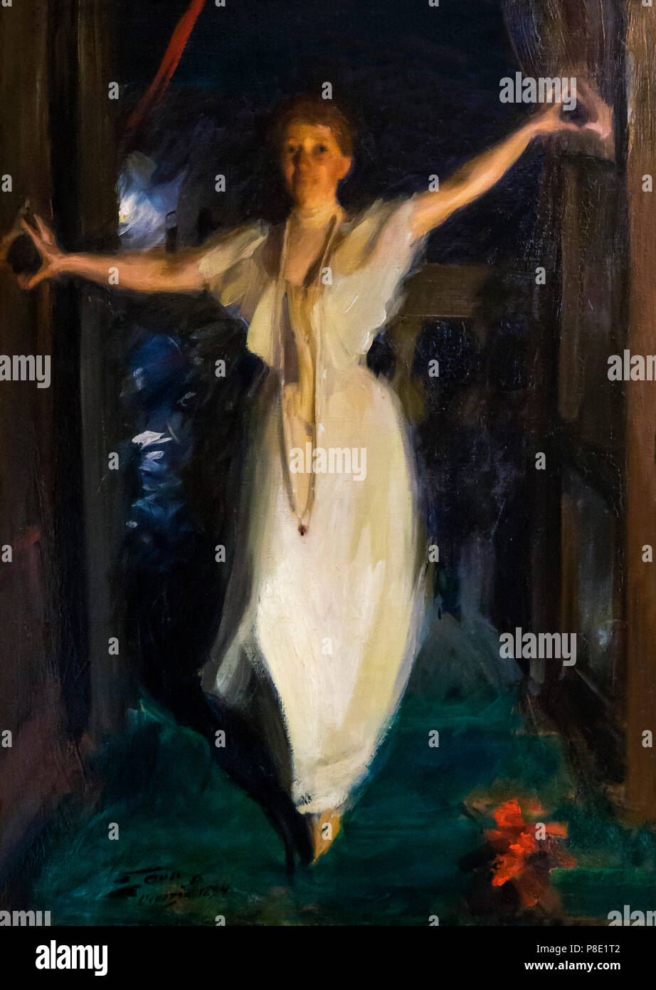 À l'Isabella Stewart Gardner, Venise, 1894, Anders Zorn musée Isabella Stewart Gardner, Boston, Massachusetts, en masse, en Amérique du Nord, Etats-Unis, USA Banque D'Images