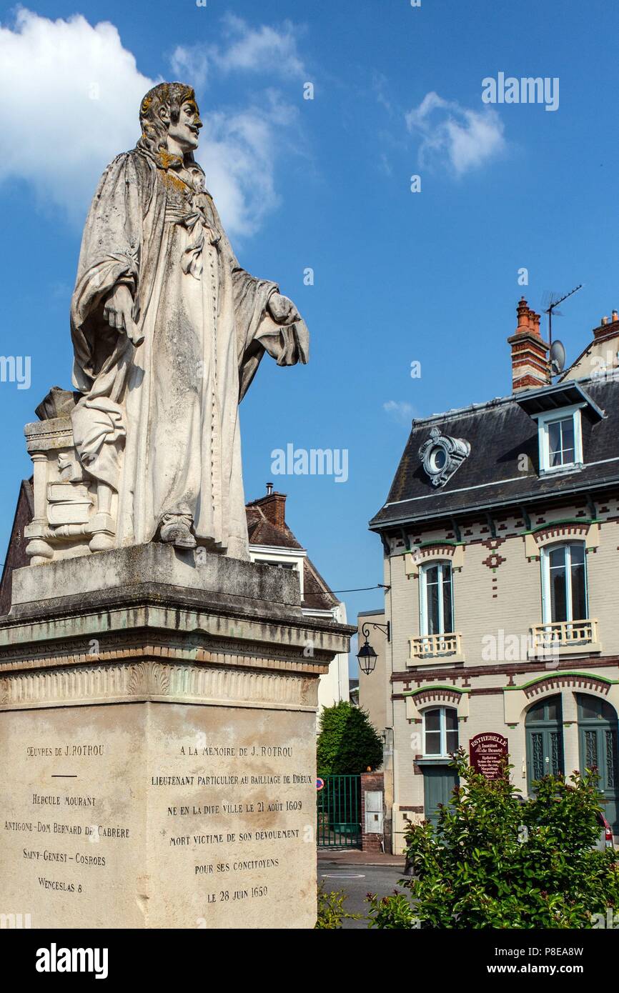 Ville de Dreux, ville royale, Eure-et-Loir, FRANCE Banque D'Images