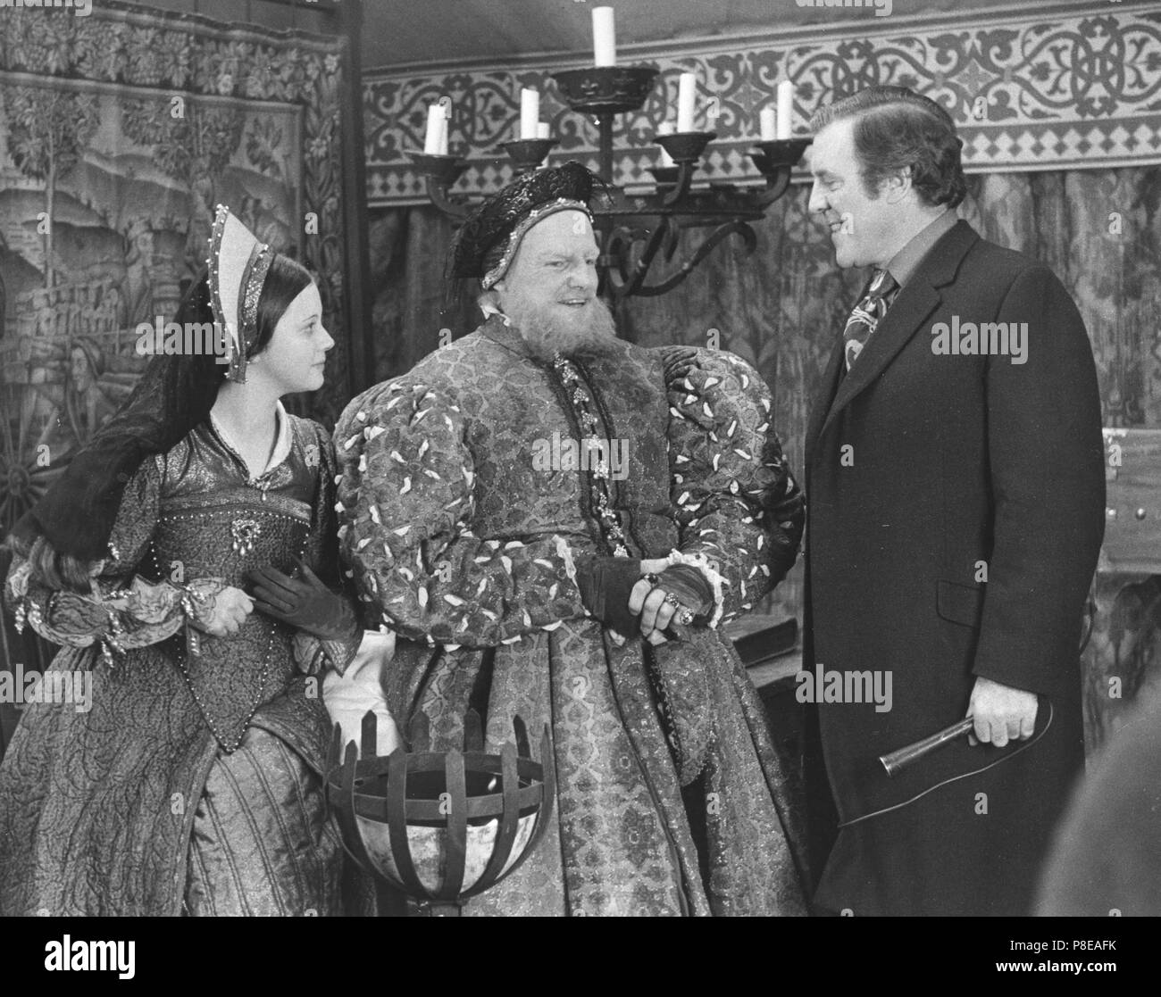 Henry VIII et ses 6 Femmes (1972) Keith Michell, Lynne Frederick, Eamonn Andrews, Date : 1972 Banque D'Images