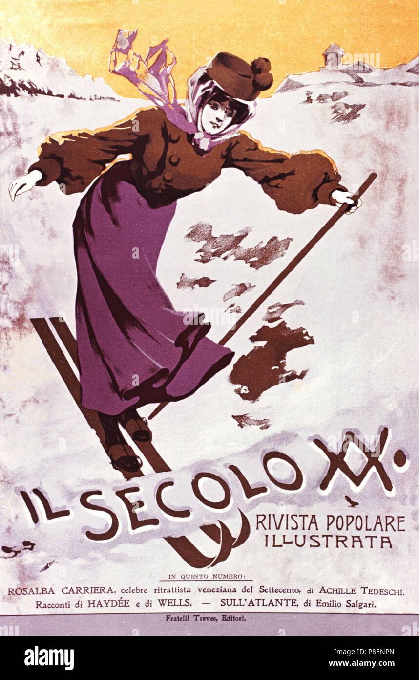Il Secolo XX. Rivista popolare illustrata (poster). Musée : collection privée. Banque D'Images