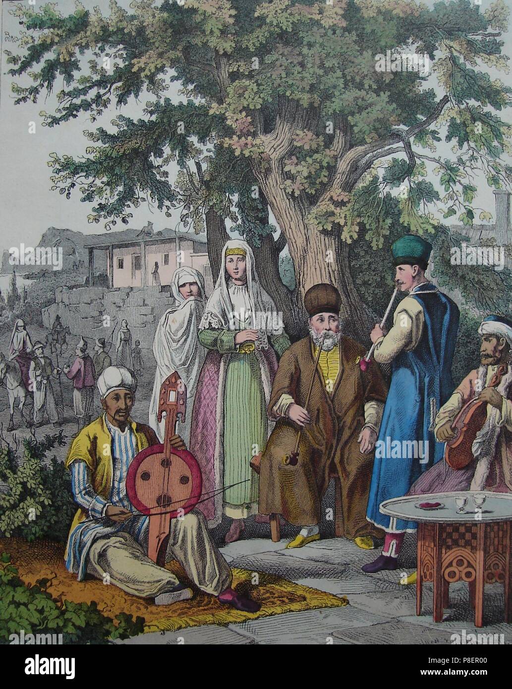 Les Tatars de Crimée. Musée : Bibliothèque nationale russe, Saint-Pétersbourg. Banque D'Images