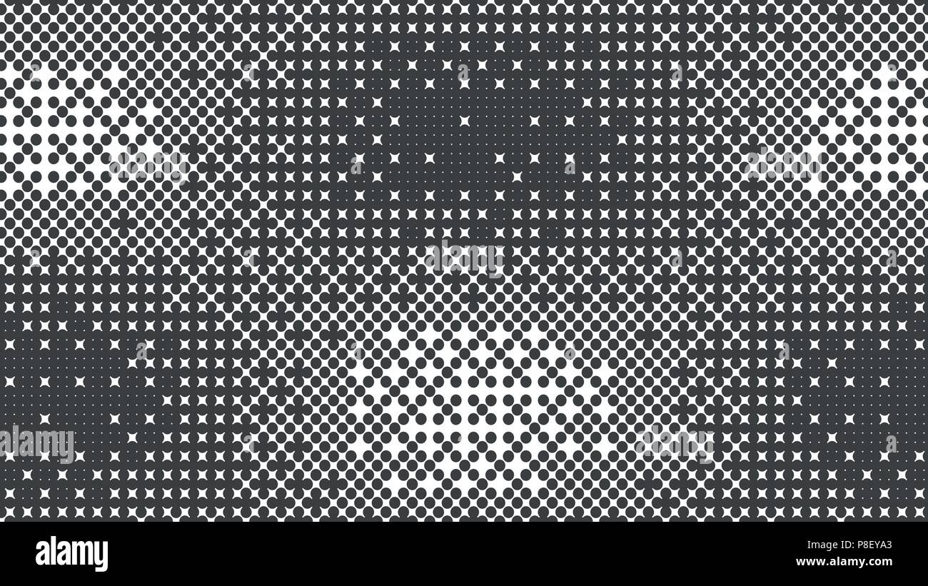 Résumé modèle de demi-teinte de la texture. Fond est noir et blanc. Vector background moderne pour des affiches, des sites, des cartes de visite, cartes postales, de l'intérieur des Illustration de Vecteur