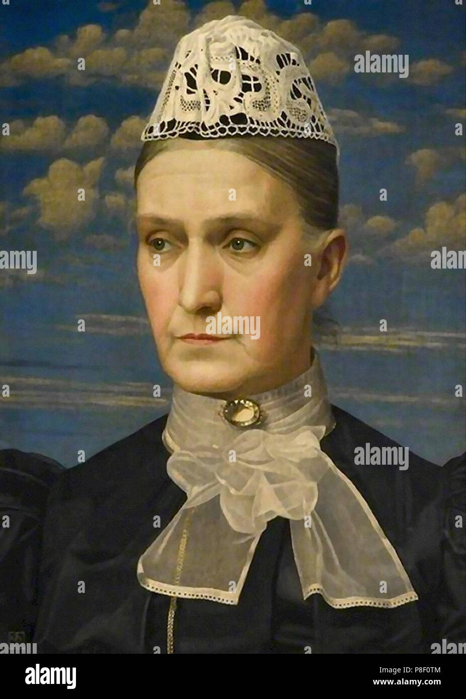 Joseph Edward Southall - Portrait de Mère de l'artiste Banque D'Images