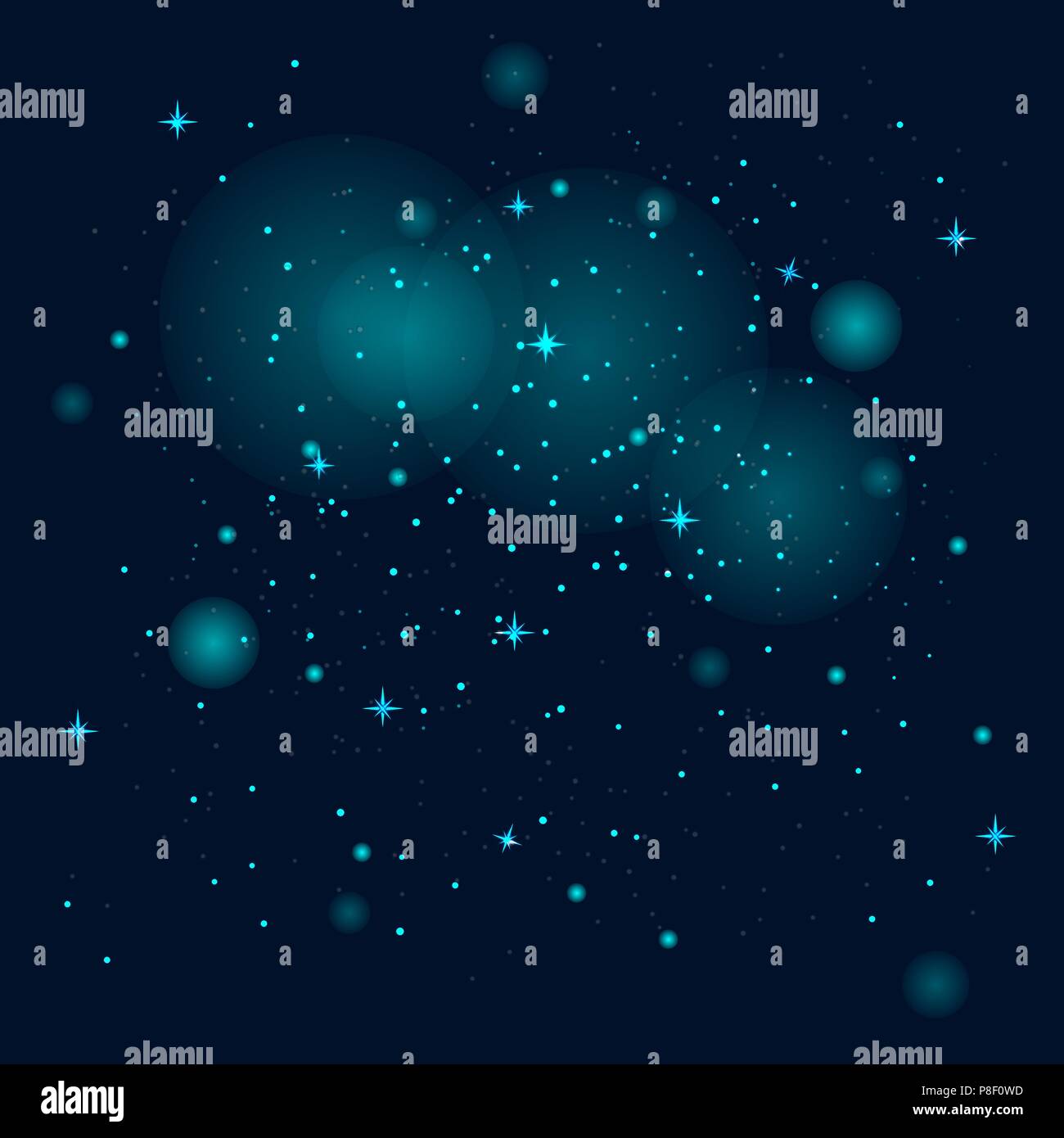 Ciel, les étoiles, l'arrière-plan, nuit, de l'espace, vecteur, star, bleu Illustration de Vecteur