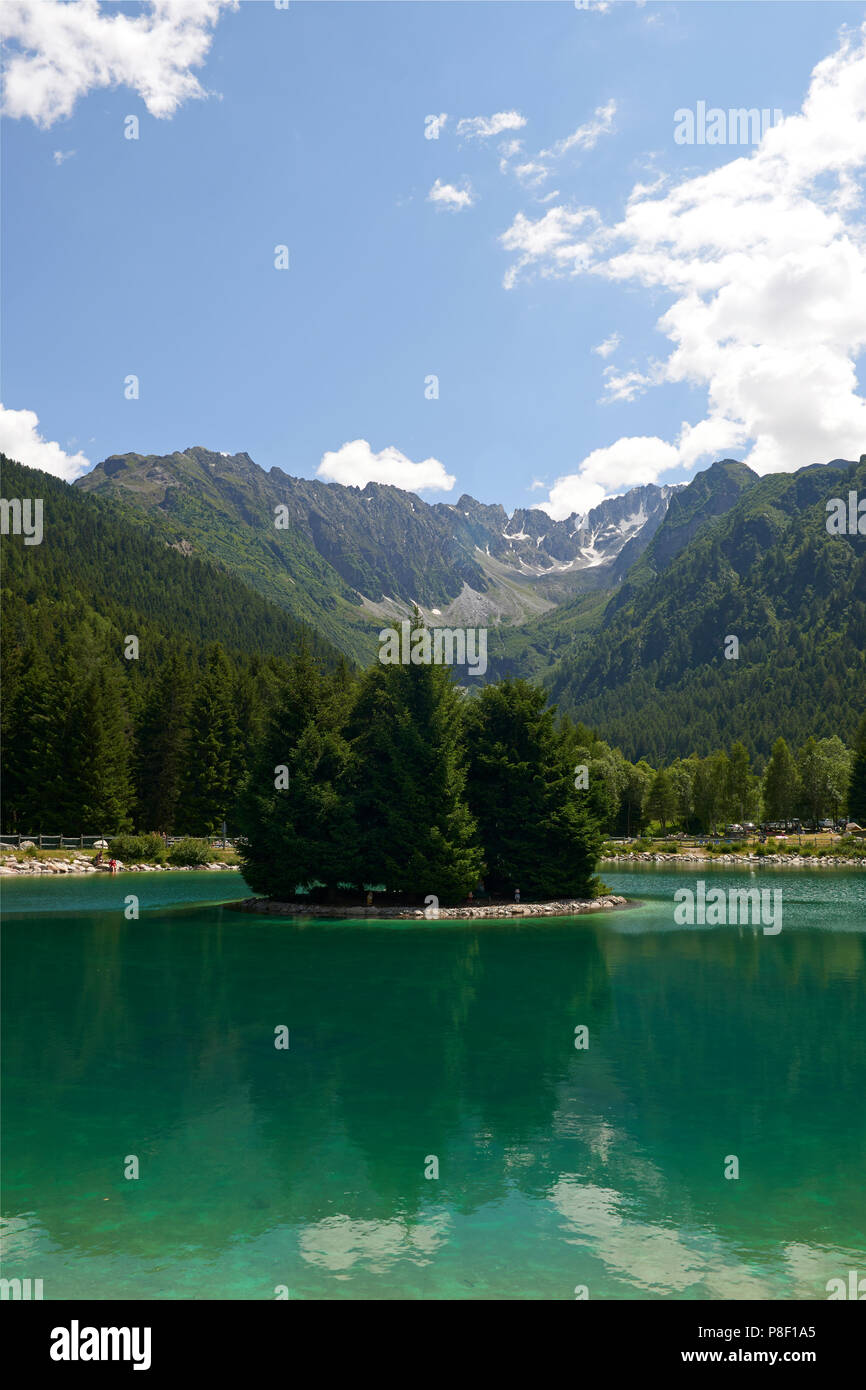 Ponte di Legno (Bs), Italie,le lac Valbione Banque D'Images