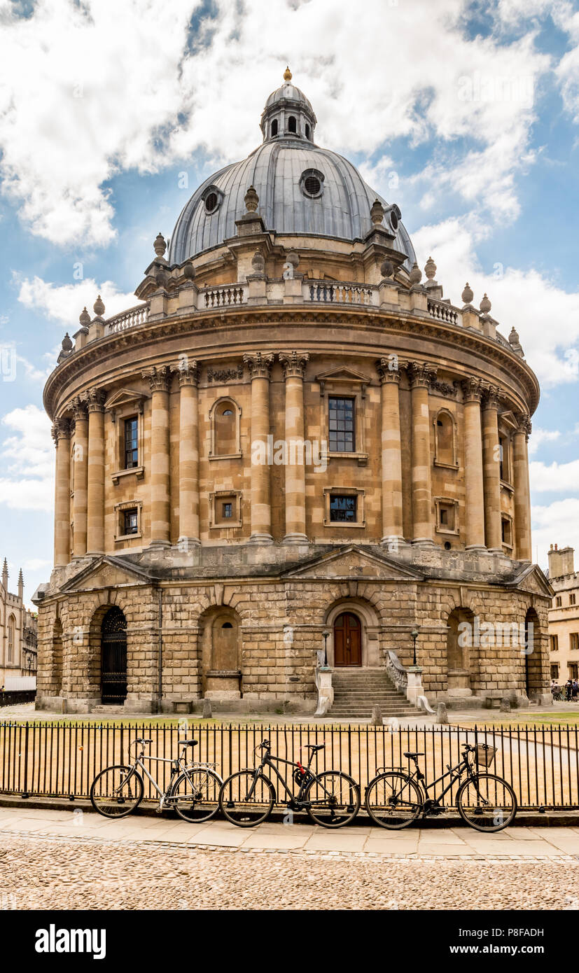 Bibliothèque Scientifique Radcliffe à Oxford en Angleterre. Banque D'Images
