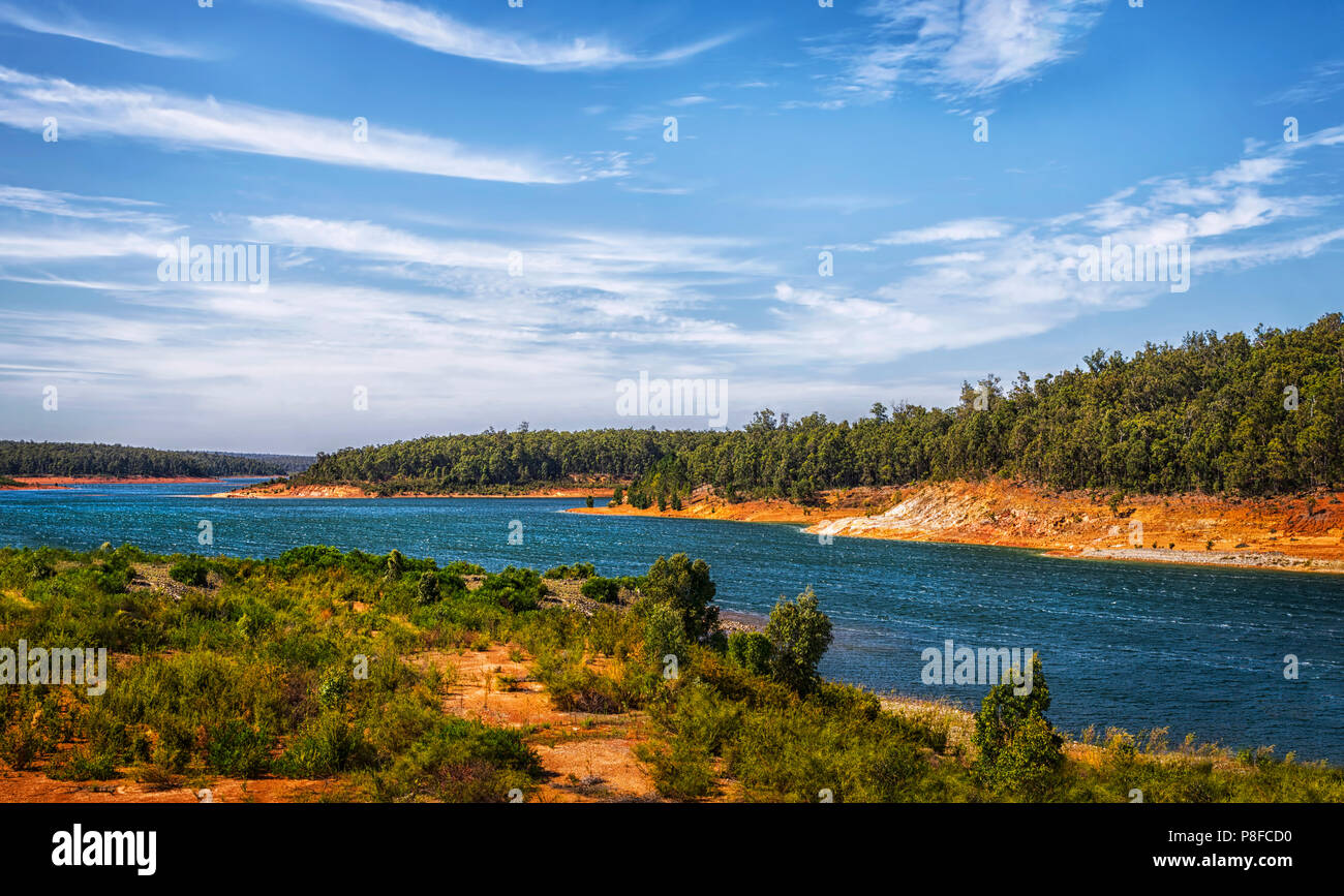 Au sud du barrage de Dandalup, Western Australia, Australia Banque D'Images