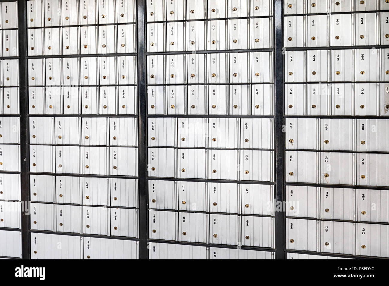 Les boîtes aux lettres, US post office, USA Banque D'Images