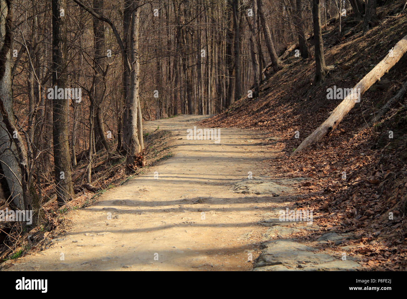 Le sentier ardu Maryland Heights à Harpers Ferry National Historical Park offre l'aventureux une vue spectaculaire de la ville de Harpers Ferry Banque D'Images