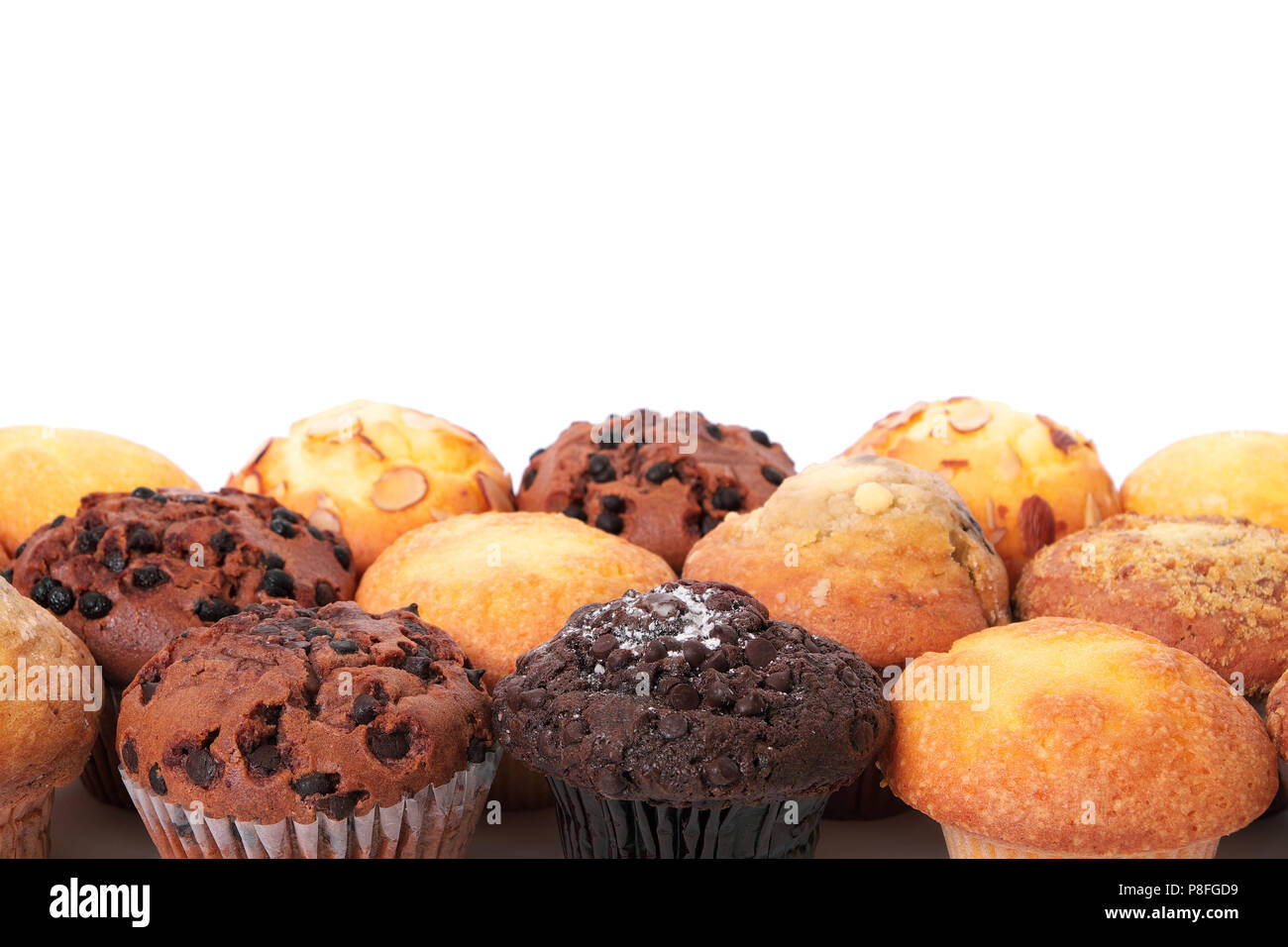 Cup cakes Muffin border Banque D'Images