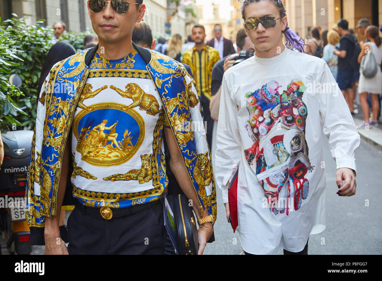 chemise style versace