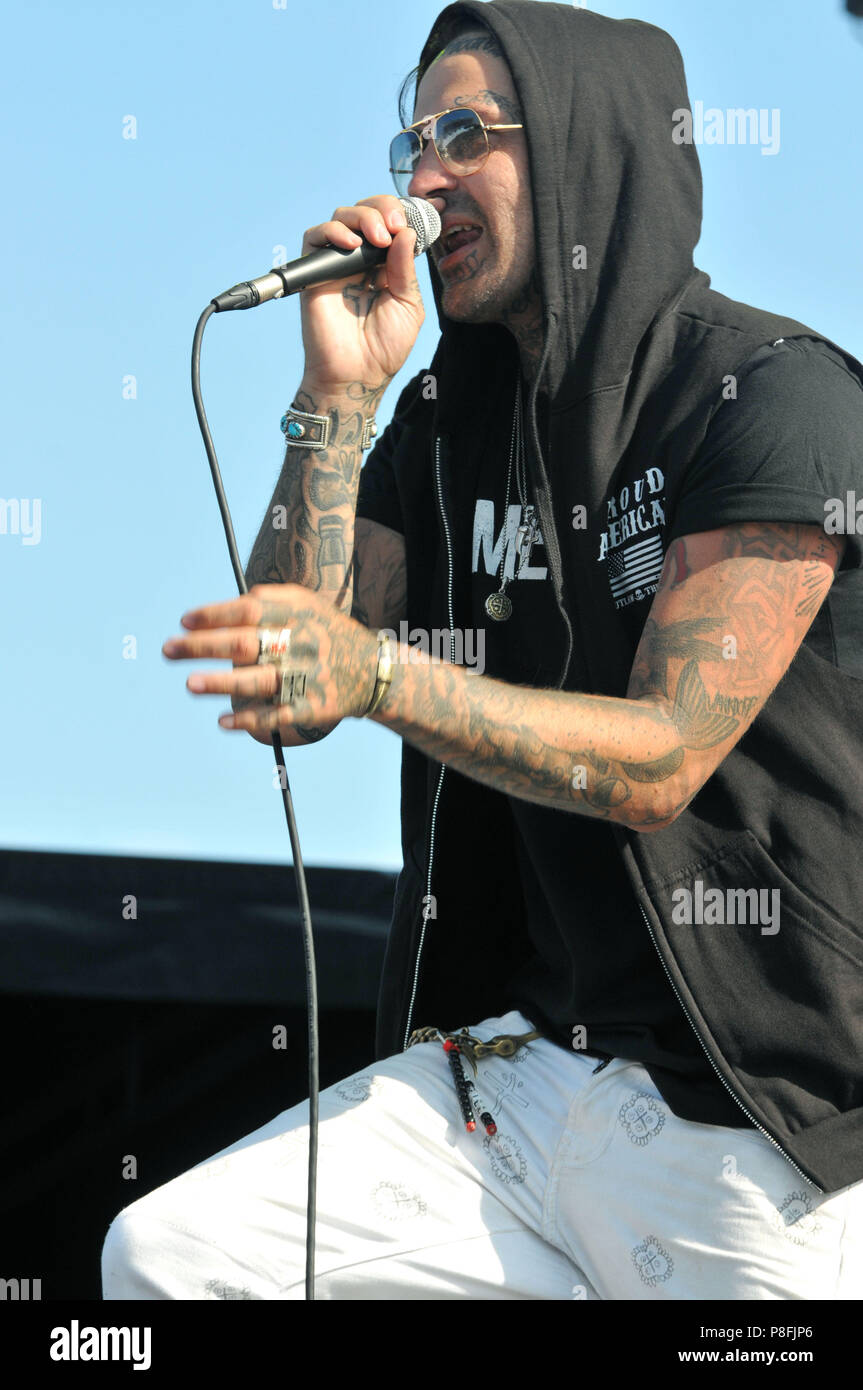 Rock sur la gamme 2018 Music Festival à MAPFRE Stadium à Columbus, OH, USA le 20 mai 2018 - Jour 3 En vedette : Yelawolf Où : Columbus, Ohio, United States Quand : 18 mai 2018 Crédit : Adam Bielawski/WENN.com Banque D'Images