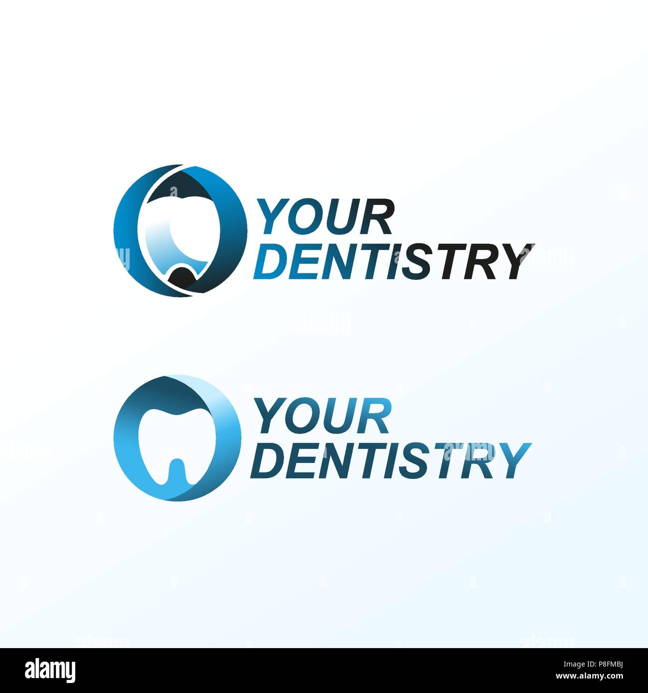 L'entreprise Identité de marque dentiste logo vector design. Logo pour