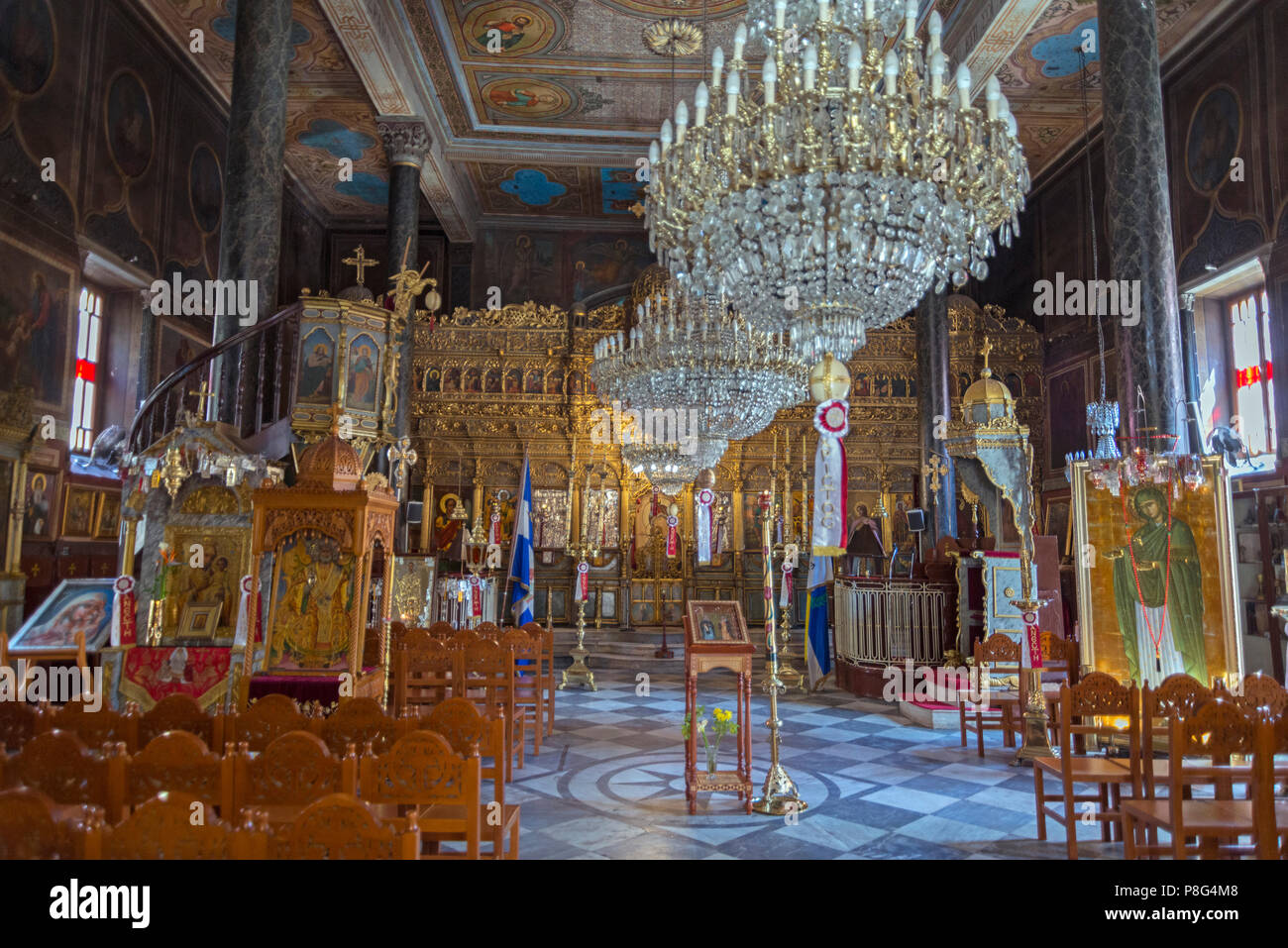 Basilique de Panagia, Nauplie, l'Argolide, Péloponnèse, Grèce, Nauplie, Nauplion, Nauplie, église de Panaghia Banque D'Images