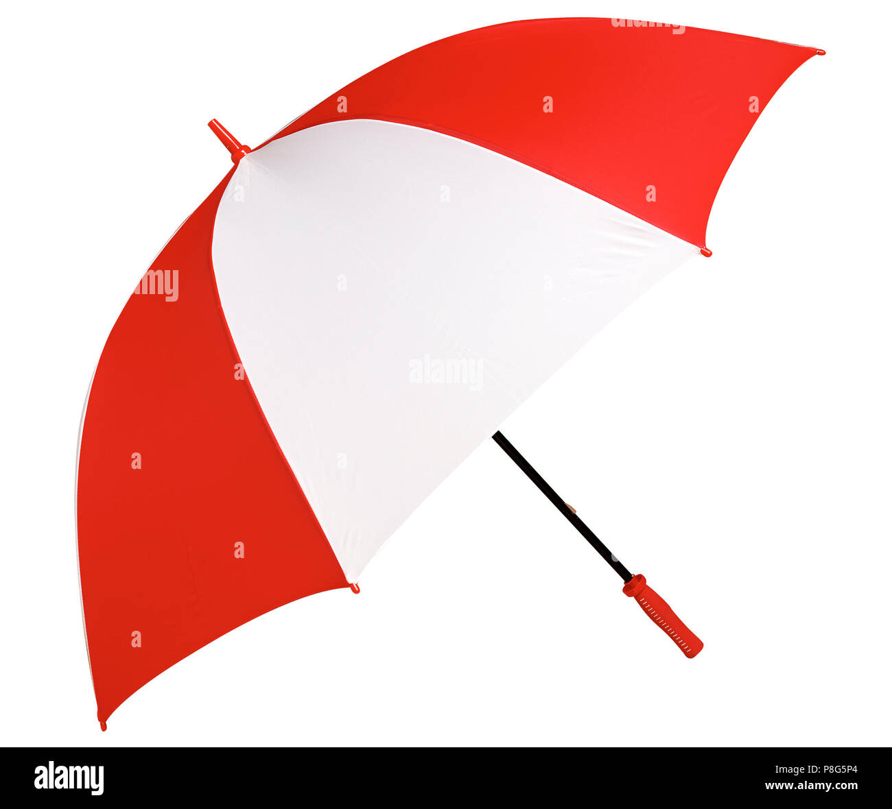 Parapluie bleu et blanc Banque D'Images