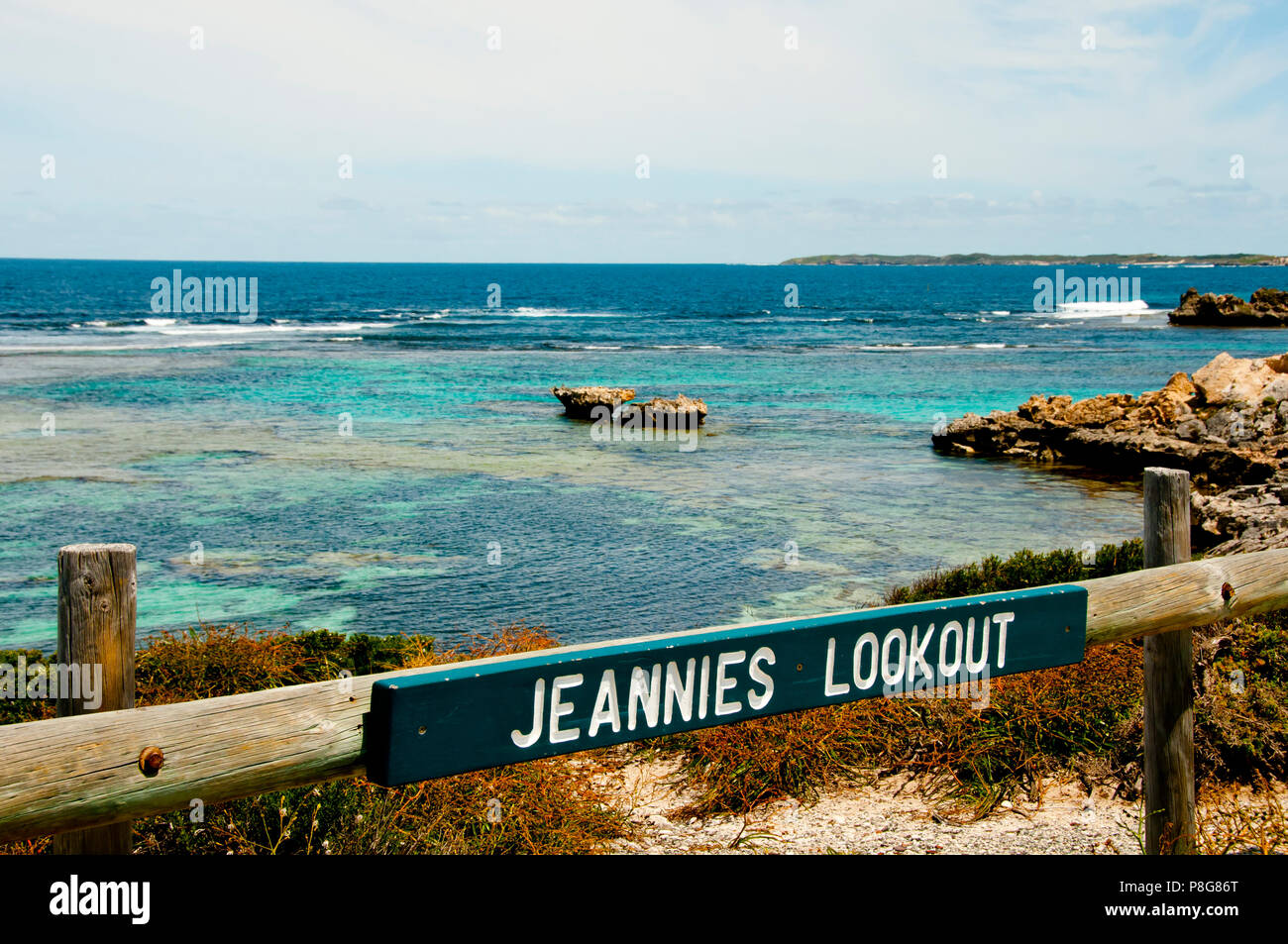 Jeannies Lookout - Rottnest Island - Australie Banque D'Images