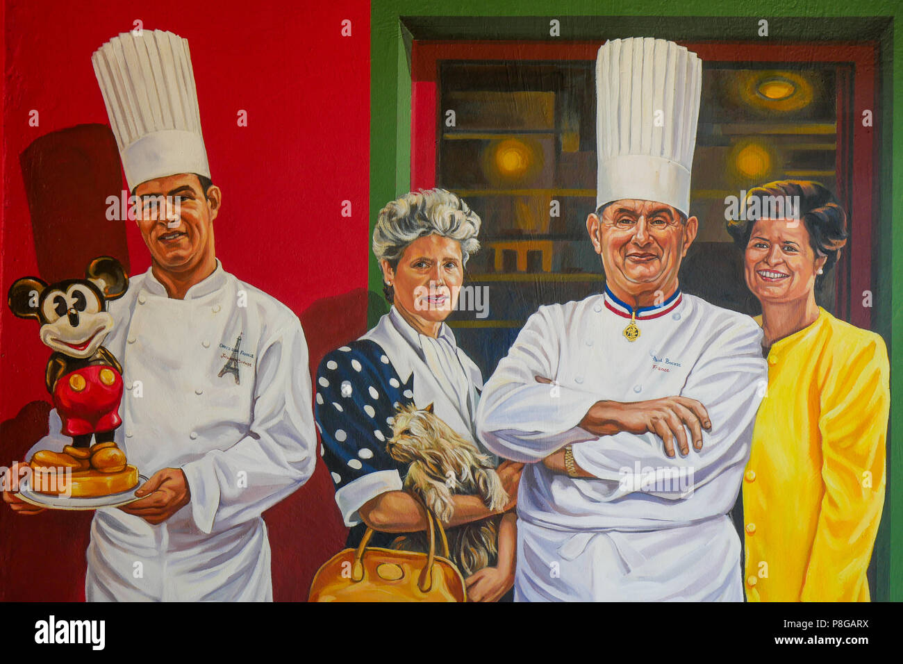 Restaurant Paul Bocuse, Collonges au Monts d'or, France Banque D'Images