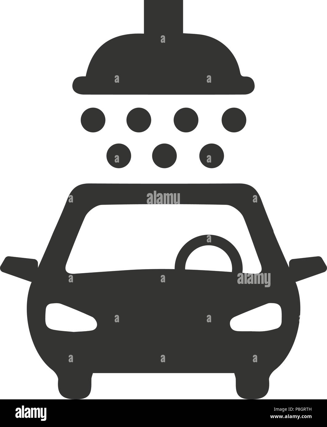 L'icône de lavage de voiture Illustration de Vecteur