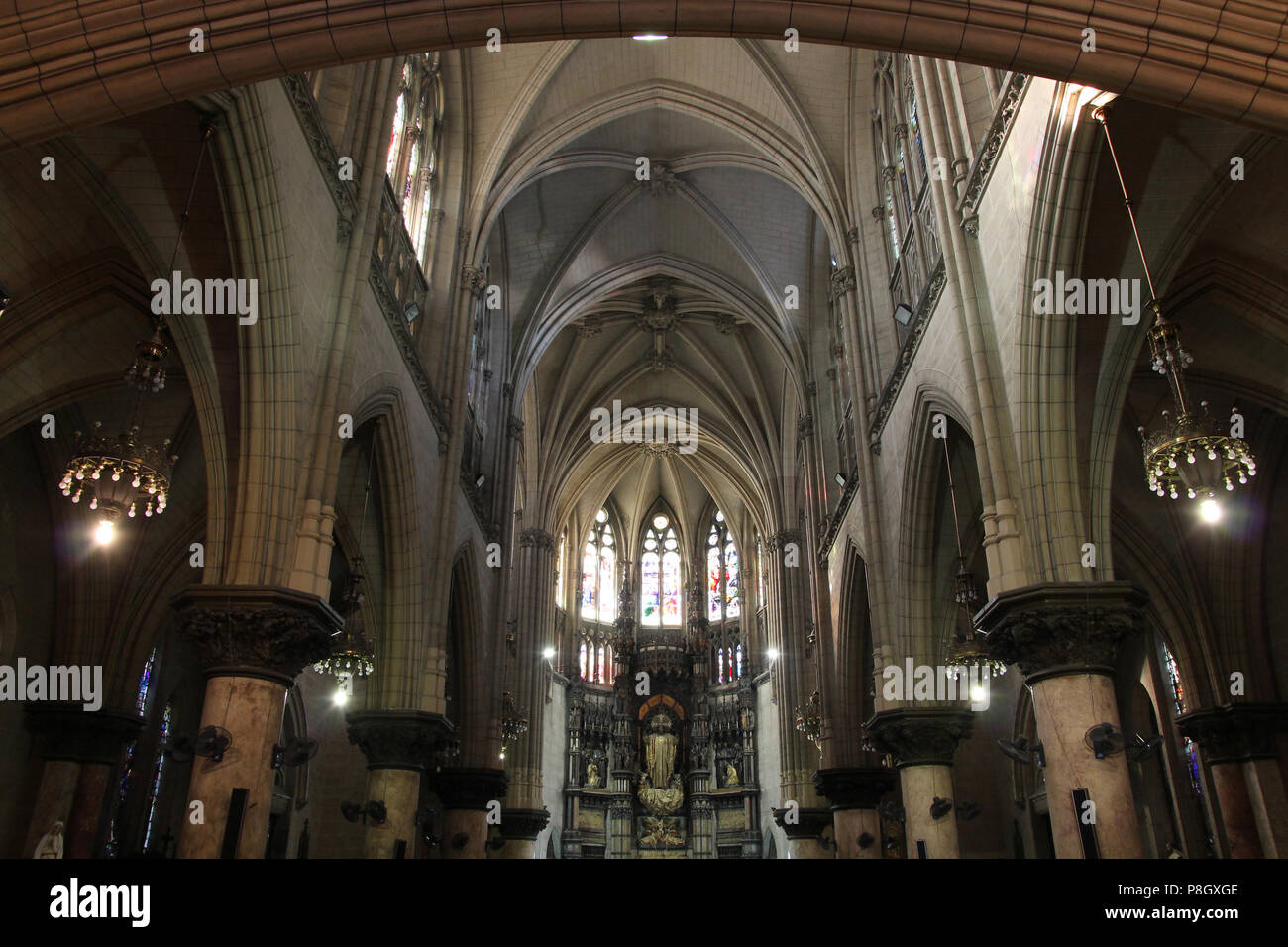 La Havane, Cuba - l'intérieur de l'église du Sacré-Cœur de Jésus Christ Banque D'Images