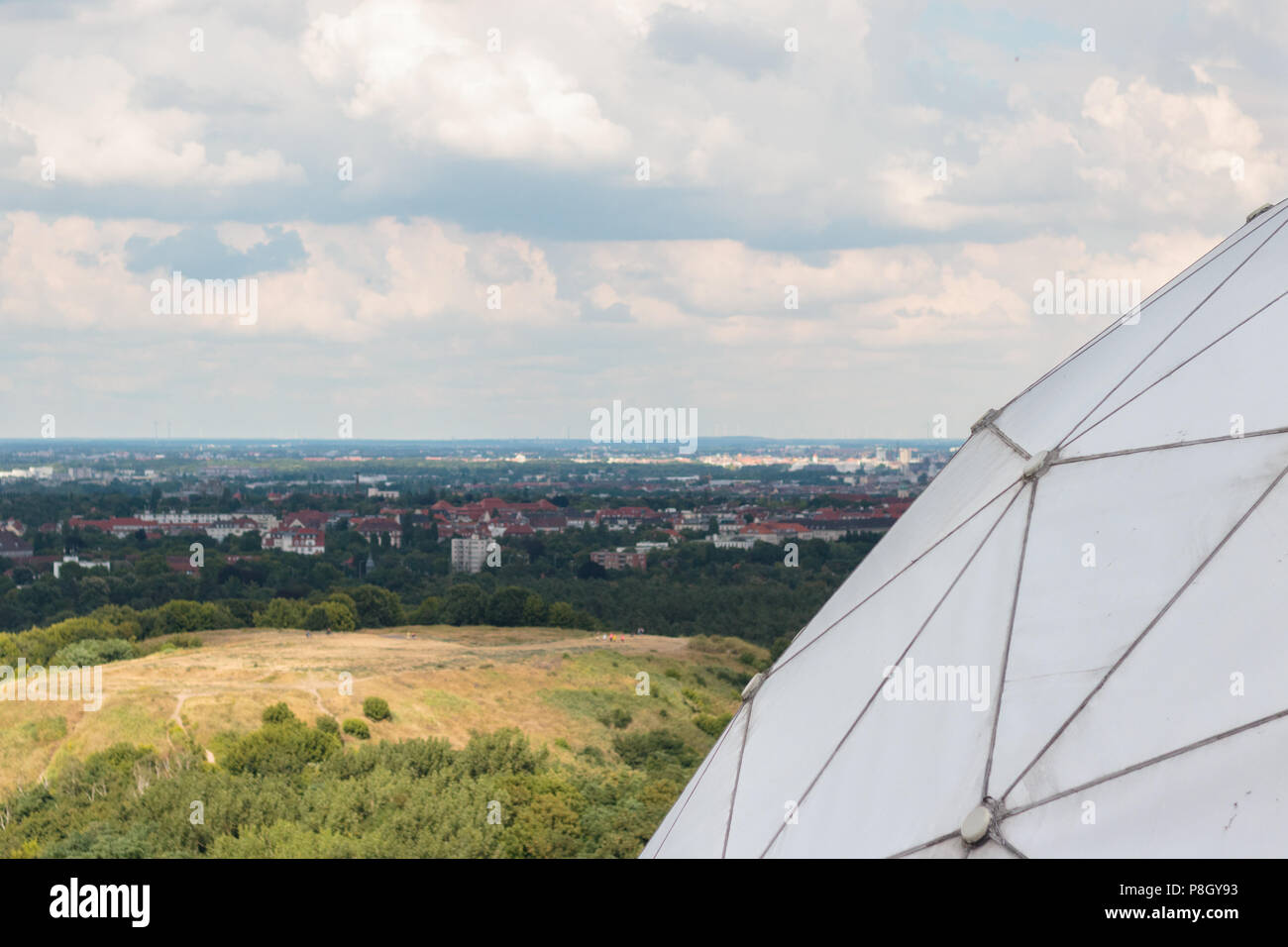 BErlin, Allemagne - juillet 2017 : Abandon de la station de terrain de la NSA / poste d'écoute sur Teufelsberg à Berlin, Allemagne Banque D'Images