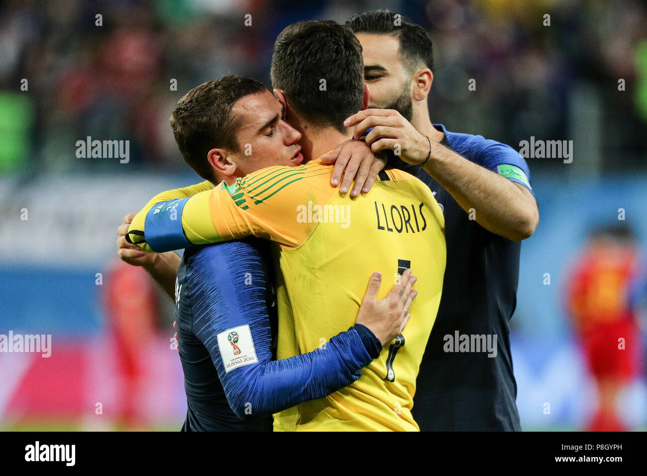 Saint Petersbourg Russie 10 Juillet 2018 Le Soccer Fifa World Cup 2018 Finale Demi Finale La