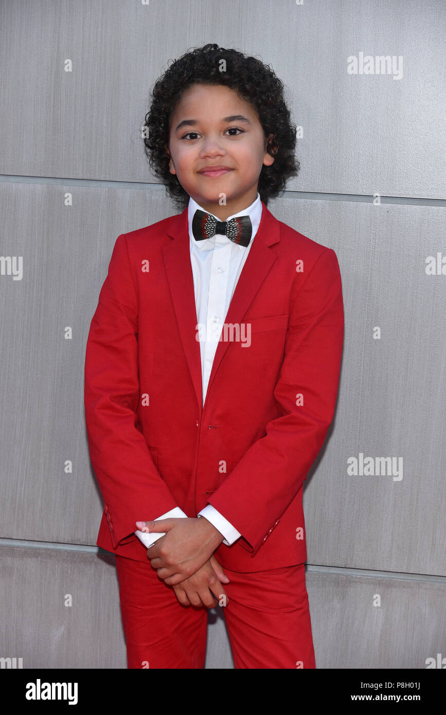 New York, USA. 10 juillet 2018. Noah Cottrell assiste à la "gratte-ciel" New York premiere dans l'AMC Loews Lincoln Square le 10 juillet 2018 à New York. Crédit : Erik Pendzich/Alamy Live News Banque D'Images