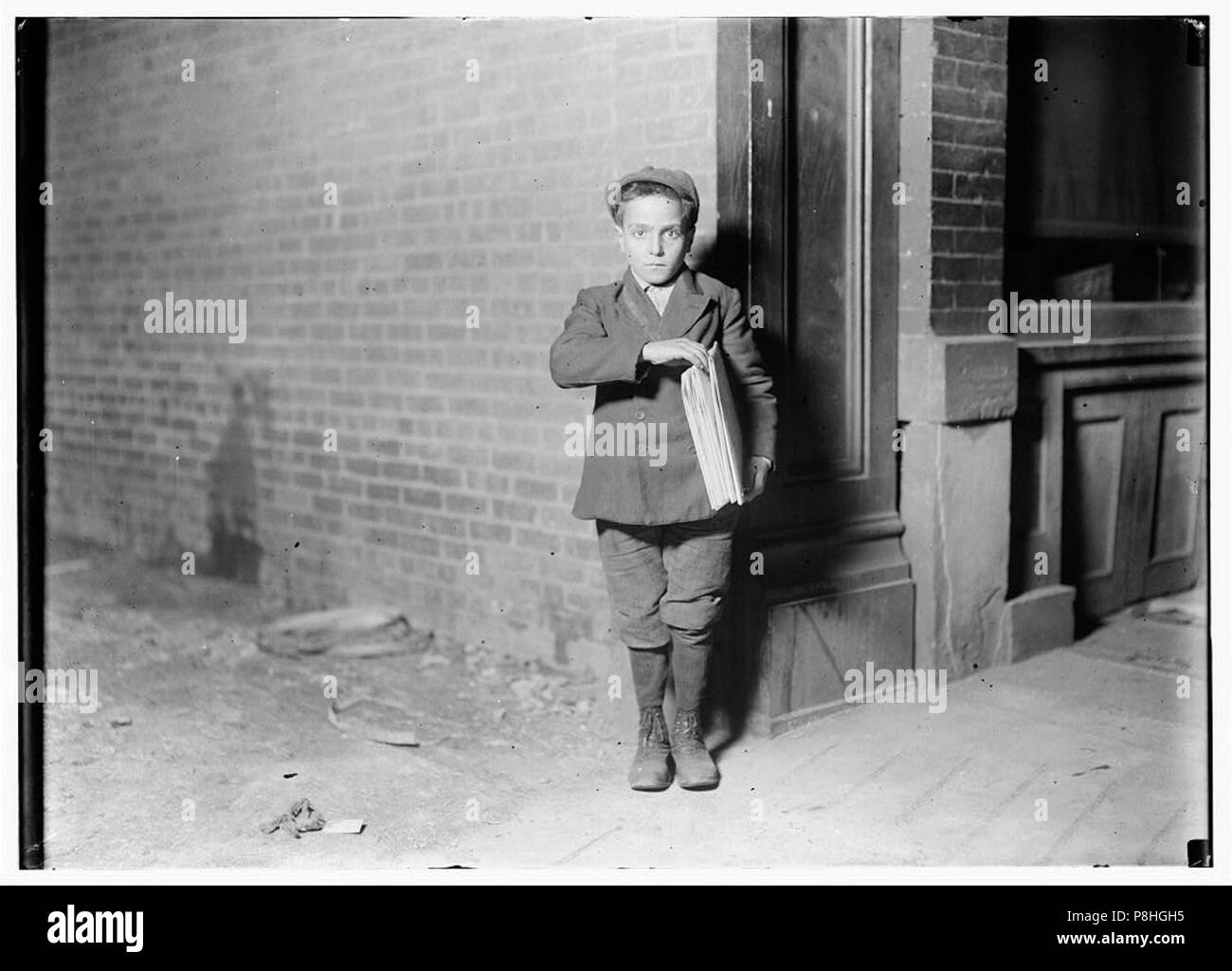 9-00 heures, 17 déc., 09. Newark, New Jersey. Nicolas Guiseppi, 65, rue de la rivière jusqu'à ce que vend plus tard. Banque D'Images