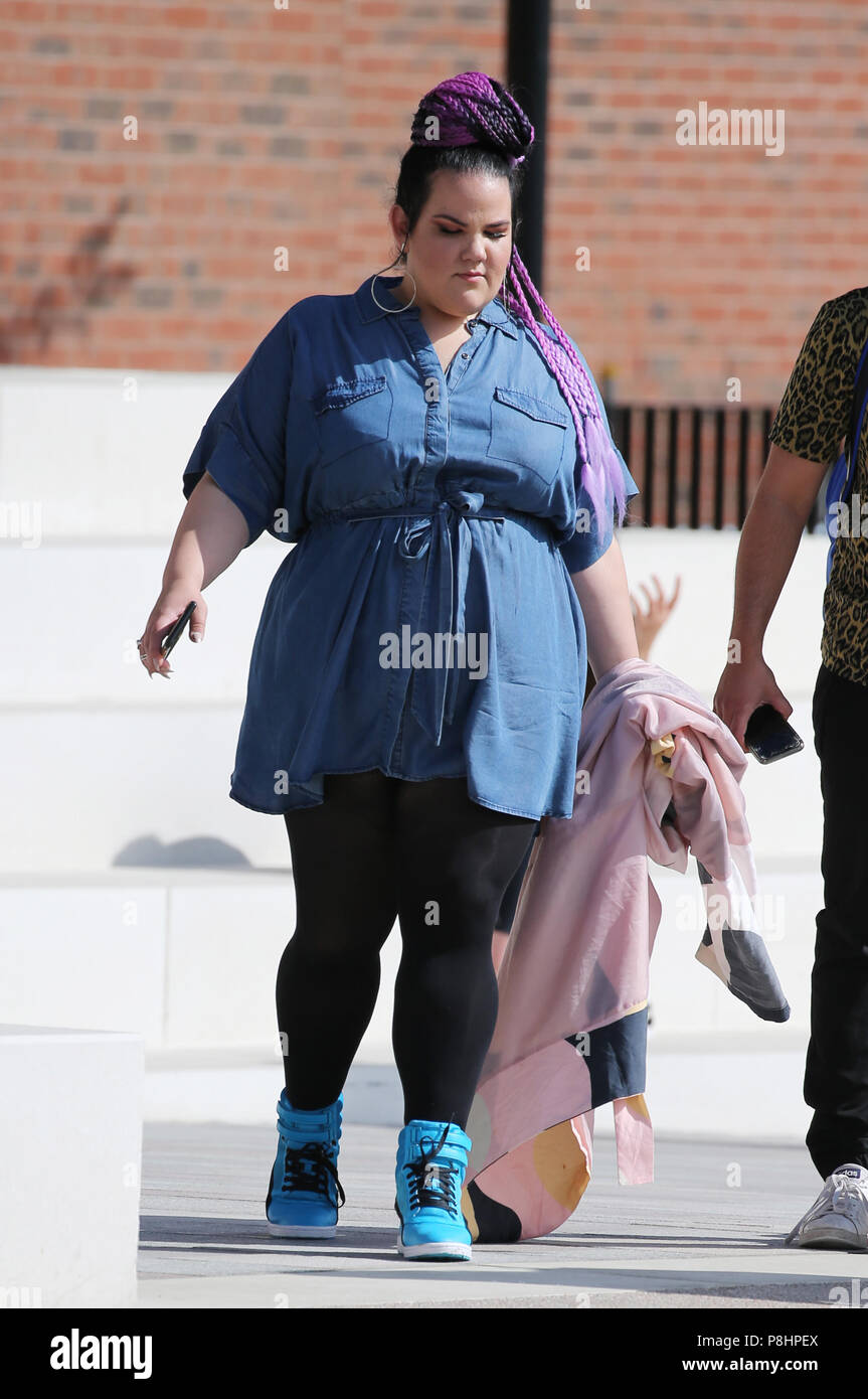 L'extérieur des Studios ITV Netta Barzilai comprend : Netta Barzilai Où : London, Royaume-Uni Quand : 11 Juin 2018 Crédit : Rocky/WENN.com Banque D'Images