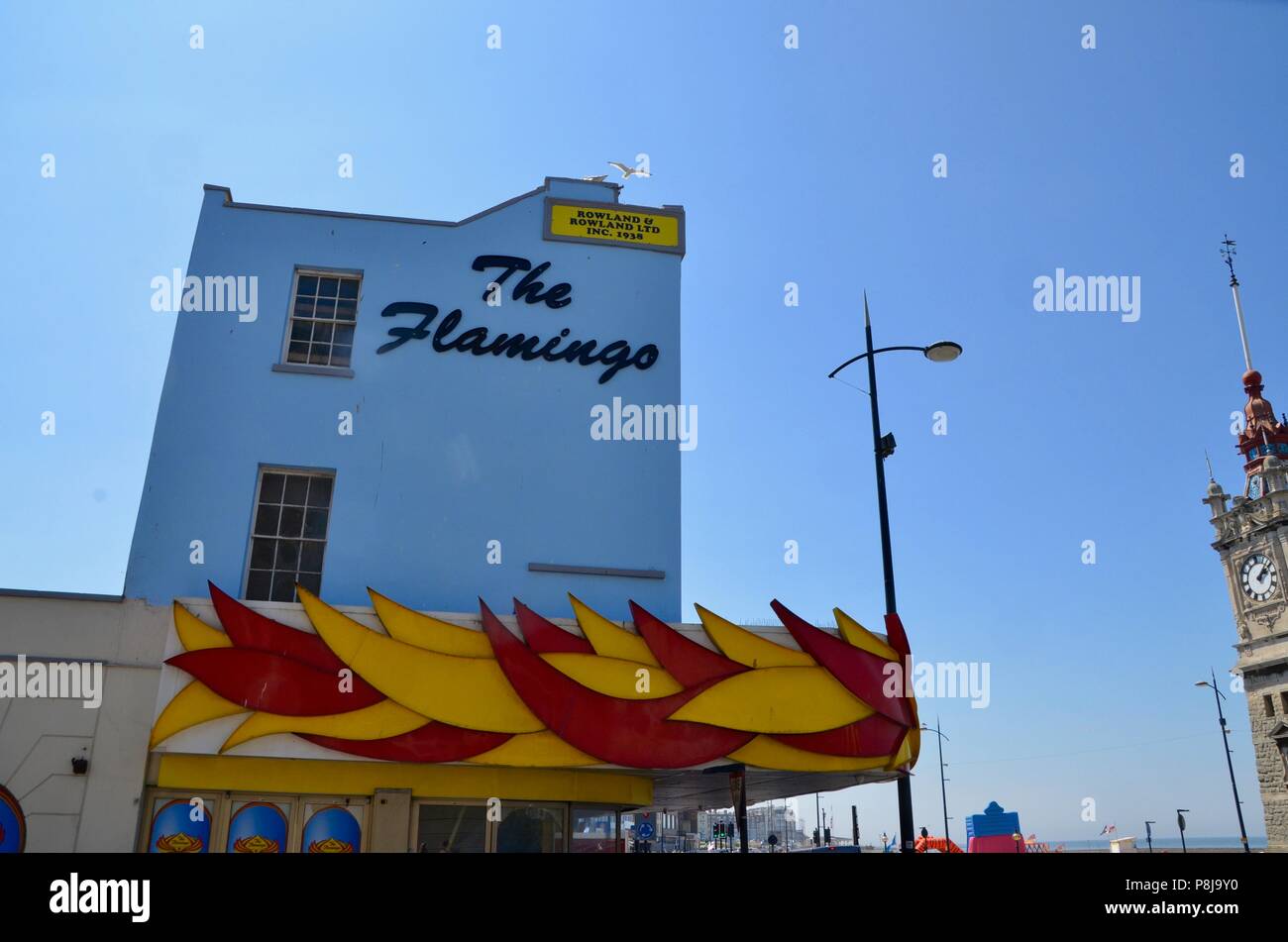 Le Flamingo jeux vidéo margate kent uk Banque D'Images