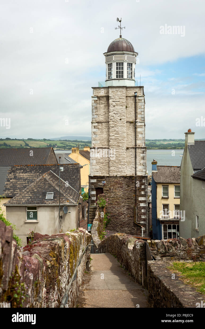 Youghal historique Clock Gate Tower, comté de Cork, Irlande. Banque D'Images