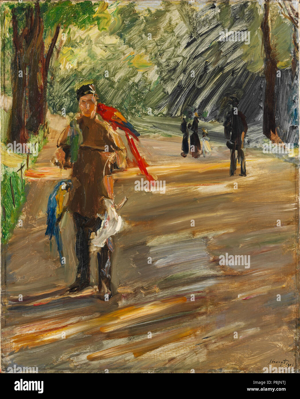 . 522 Max Slevogt - Papageienmann (1901) Banque D'Images