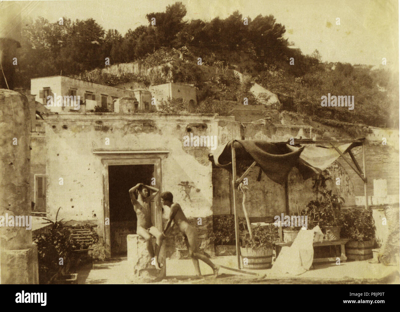. 465 Pluschow, Wilhelm von (1852-1930) - n. 6172 - Villa Barbaja, Posillipo Banque D'Images