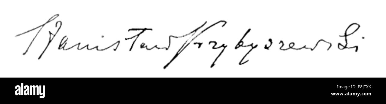 531 Stanisław Przybyszewski - W godzinie cudu autograf Banque D'Images