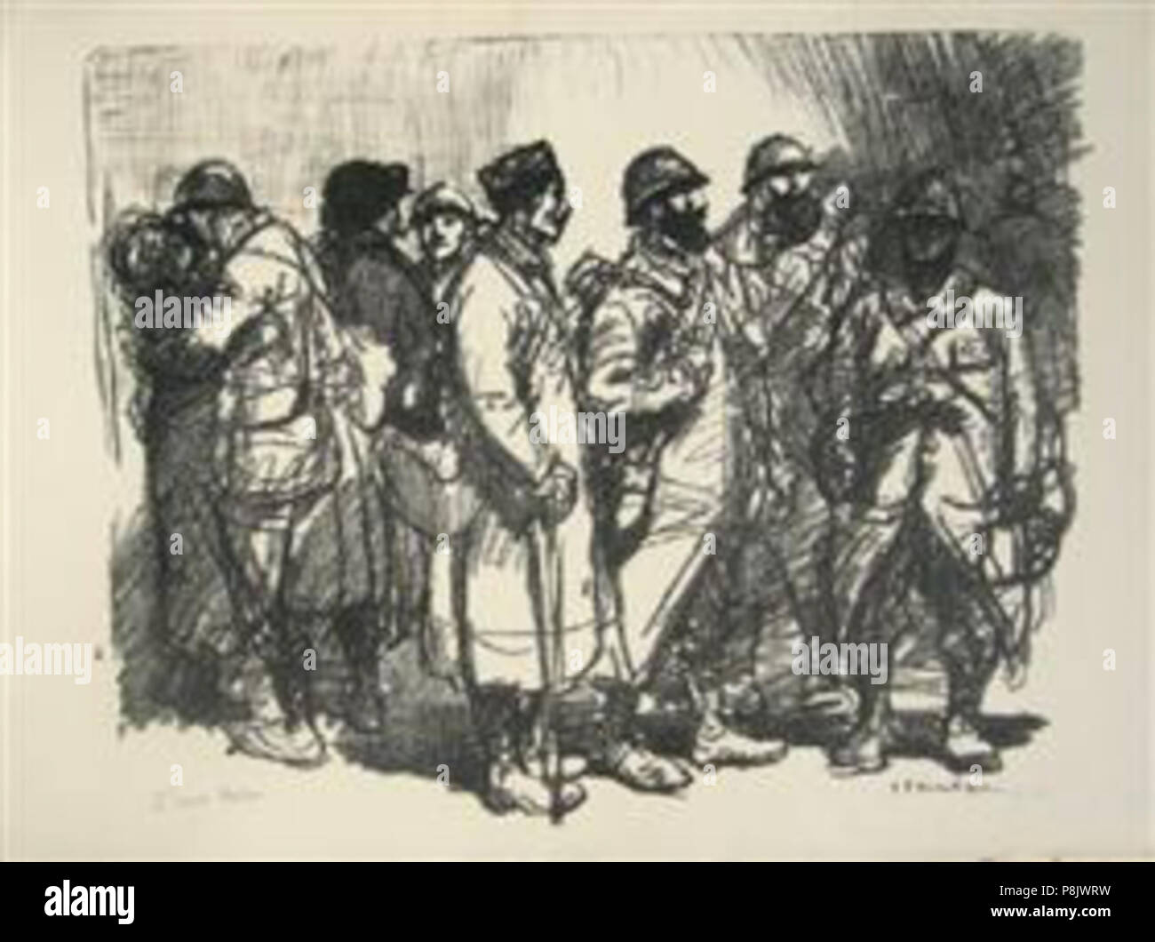 . 534 Steinlen - l-heure-tendre 1916 Banque D'Images