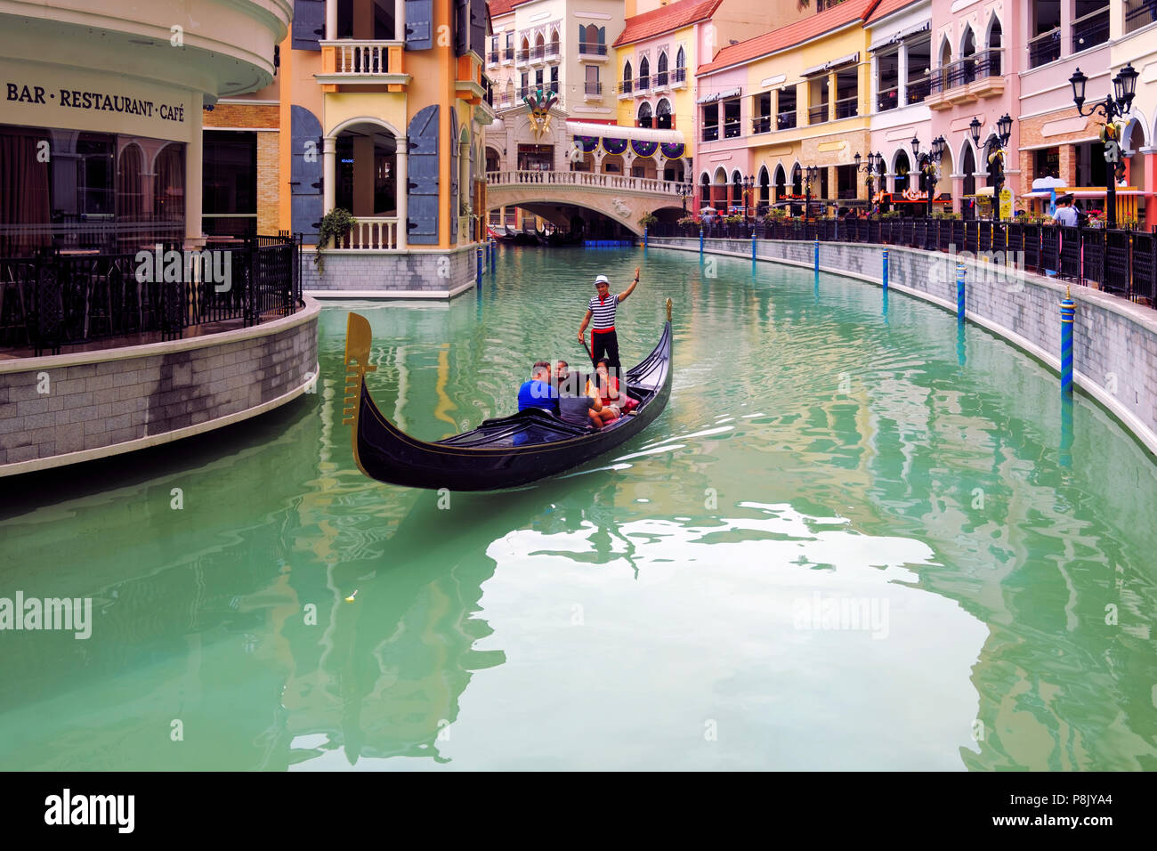 Grand Canal Venise Shopping Mall, à Manille, Philippines Banque D'Images